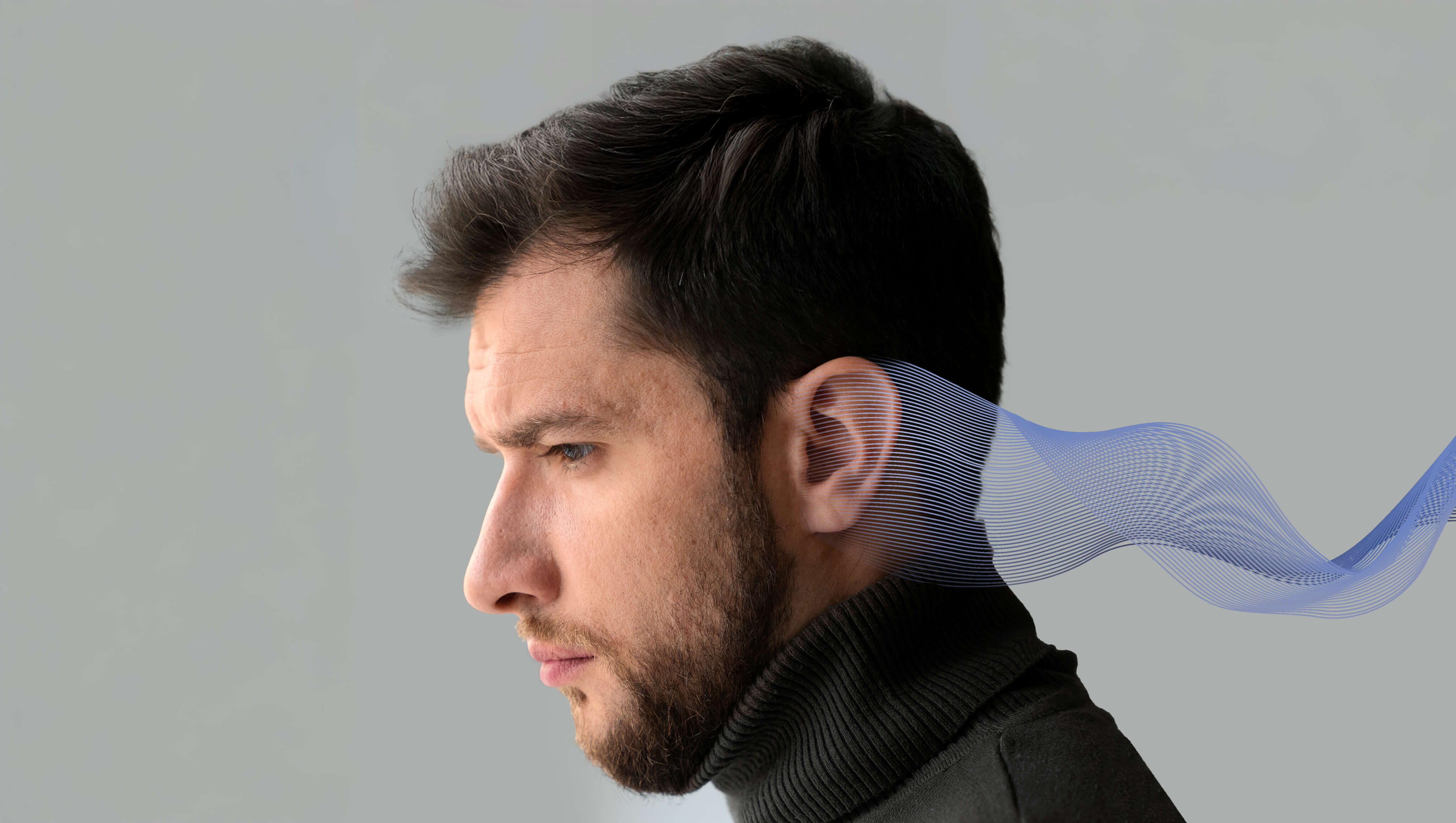 Person wearing Chears® headset